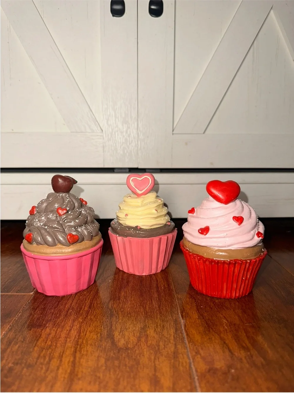 Sweet Treats Valentines Cupcake Decor Set of 3